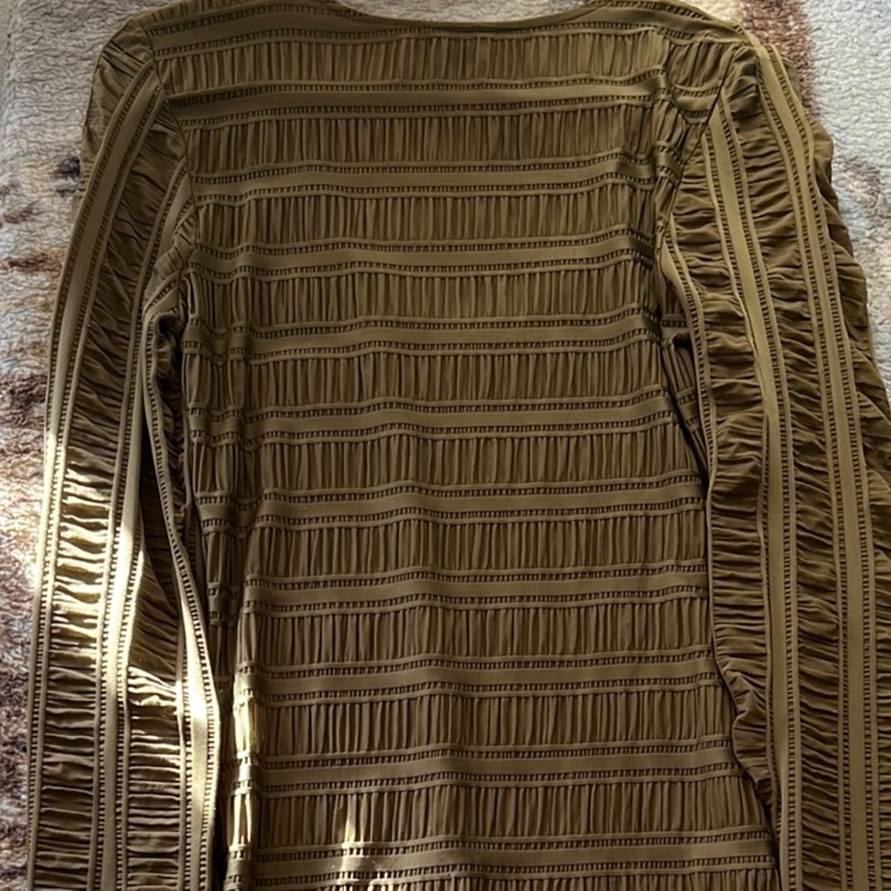 G by Guess Green Puff Sleeve Bodycon Dress